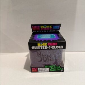 NeeDoh Nice Cube Glitter & Glow - Purple